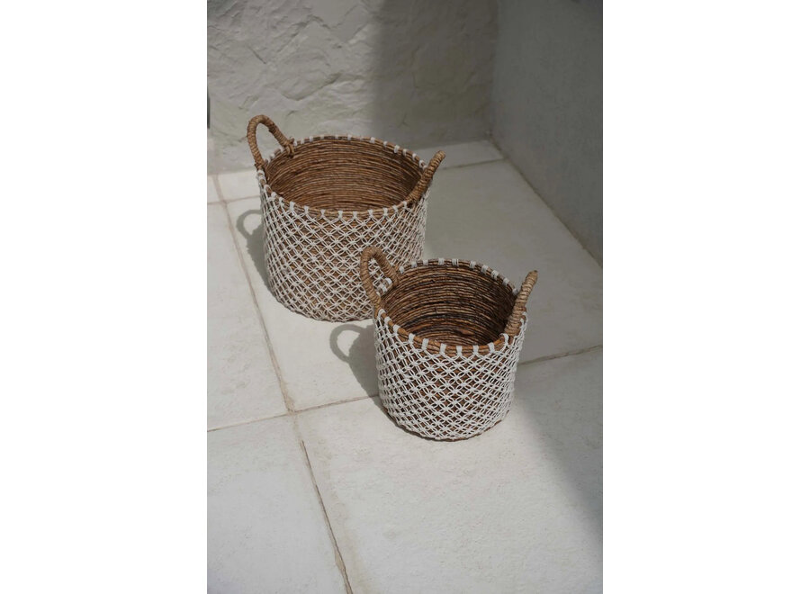 Le Panier En Macramé Cross Stitched - M