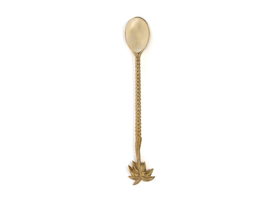 The Palm Tree Long Spoon - Gold