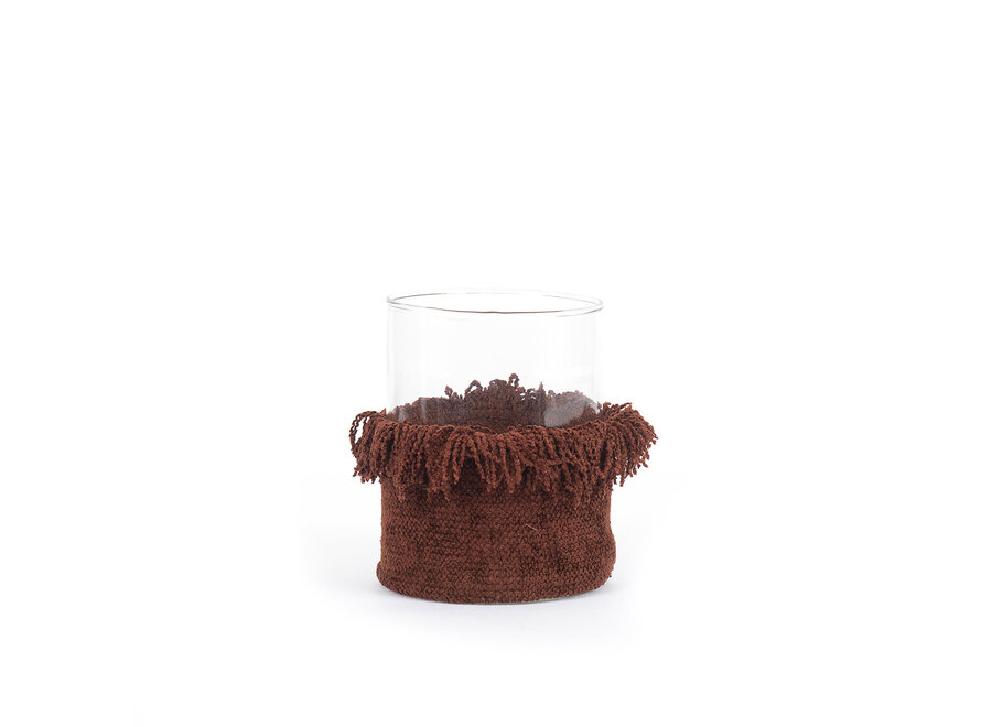 Der Oh My Gee Kerzenhalter - Bordeaux Samt - L