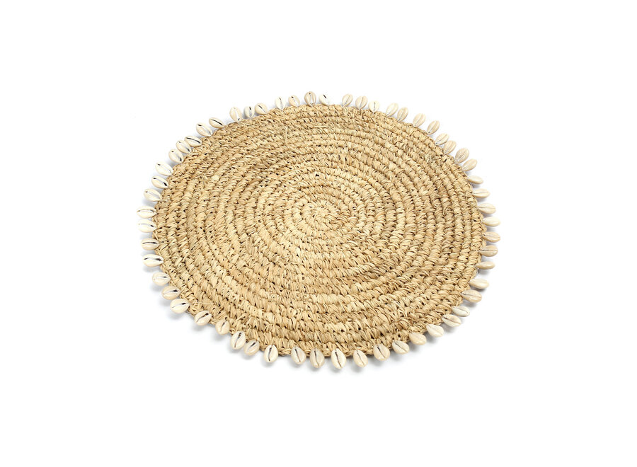 The Raffia Shell Pan Coaster