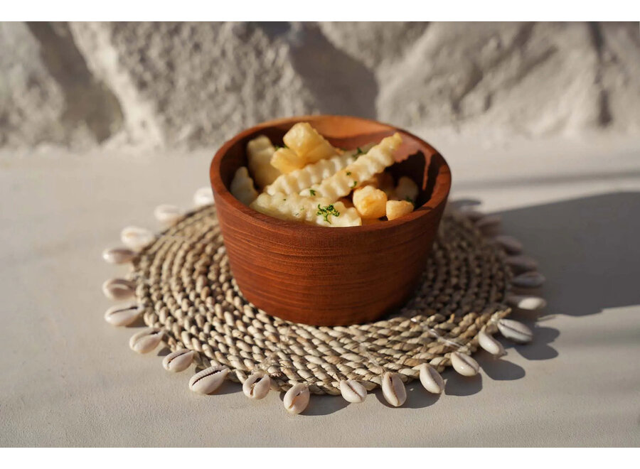 Il Sottobicchiere a Conchiglia in Rafia