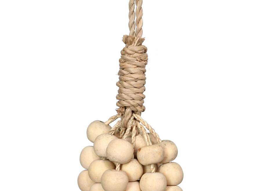 Le Pompon Perles en Bois - Naturel