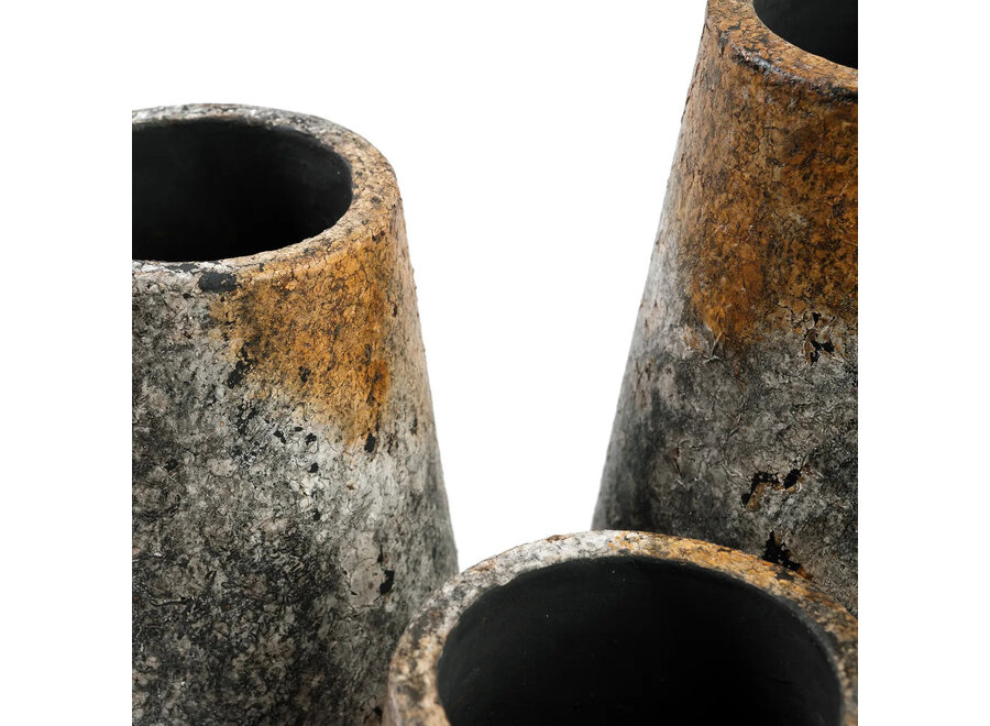 Le Vase Spooky - Gris Antique - S