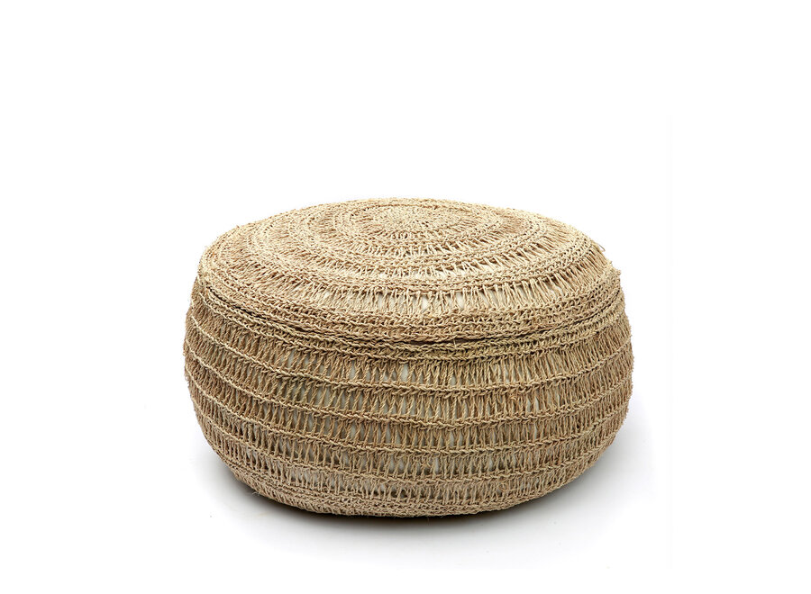 Le Pouf en Jonc de Mer - Naturel - M