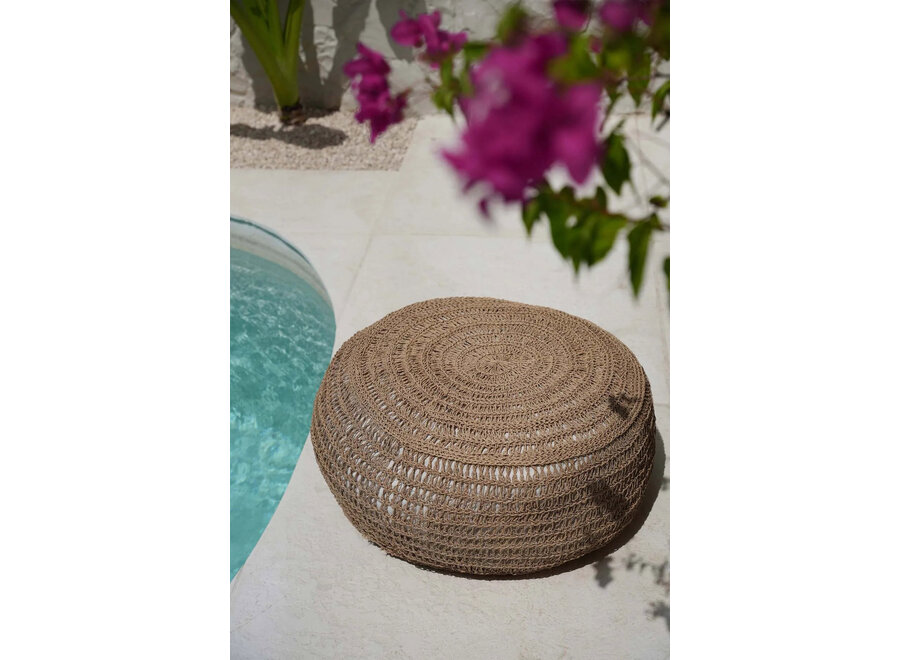 Le Pouf en Jonc de Mer - Naturel - M