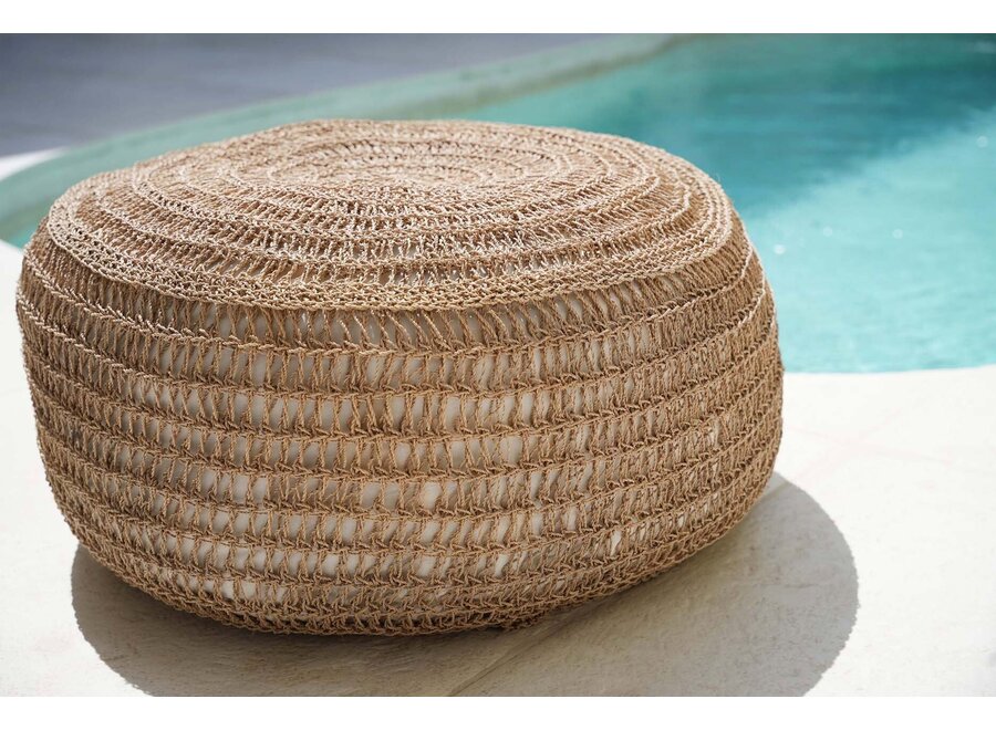 Le Pouf en Jonc de Mer - Naturel - M