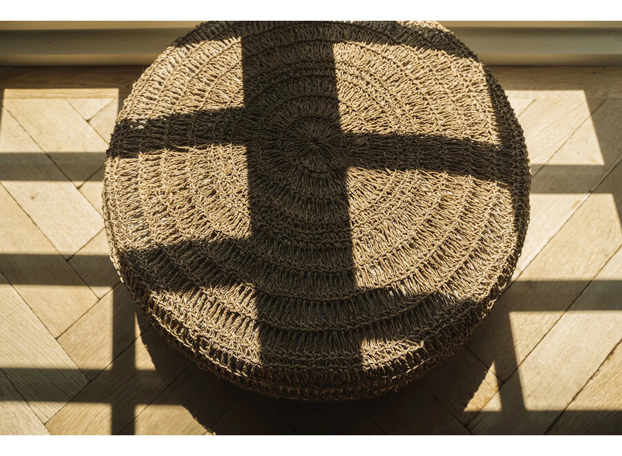 The Seagrass Pouffe - Natural - M
