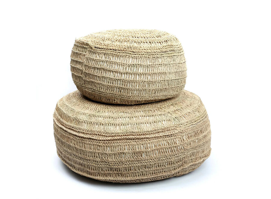 Le Pouf en Jonc de Mer - Naturel - M