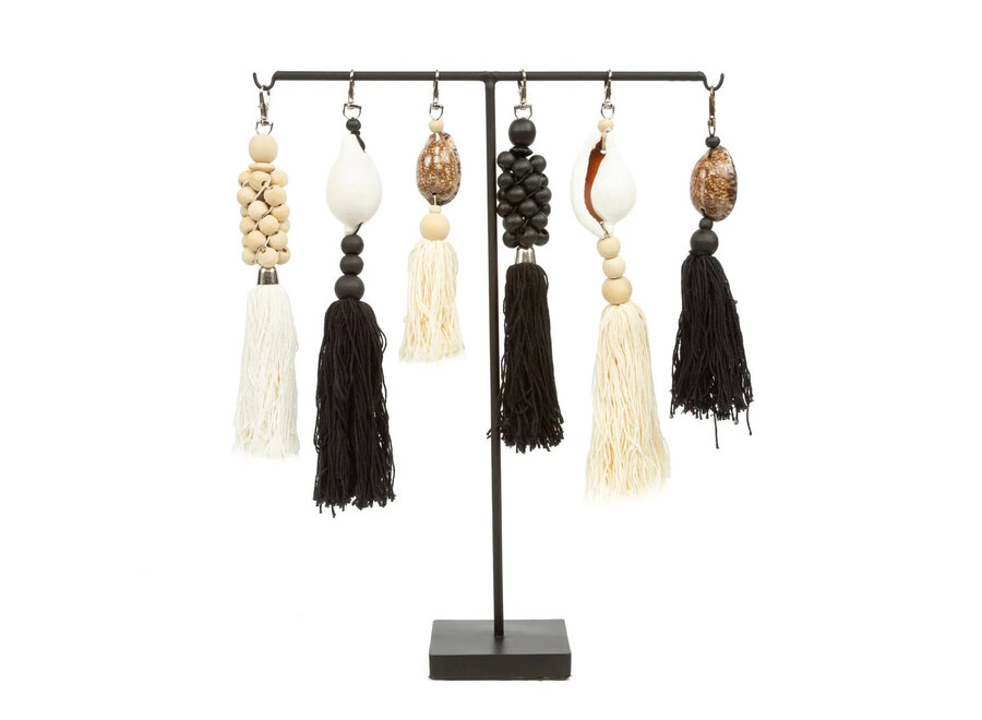 De Togian Sleutelhanger - Naturel Wit