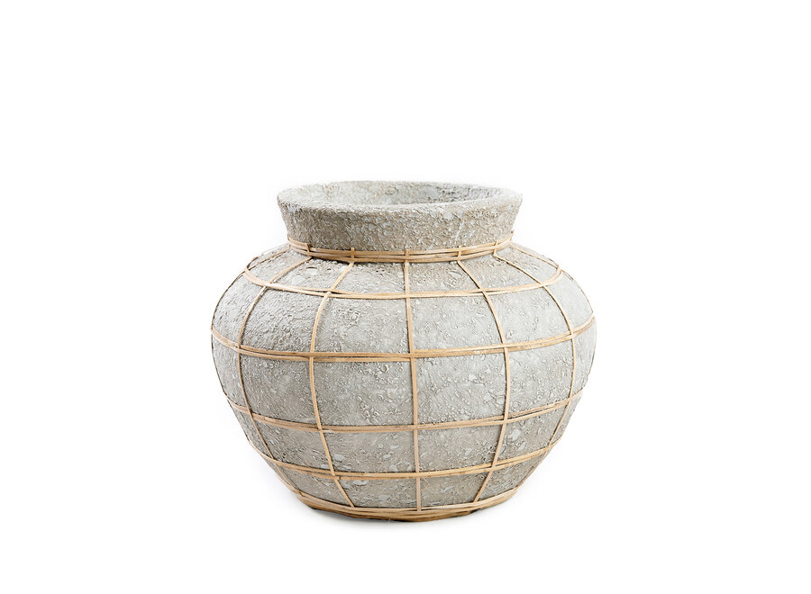 De Belly Vaas - Beton Grijs Naturel - S