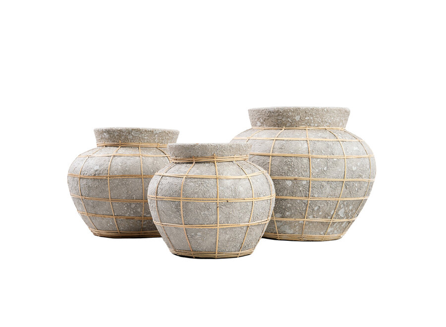 The Belly Vase - Concrete Natural - S