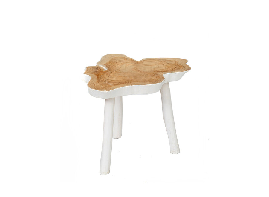 La Table D'appoint Organic - Blanc Naturel