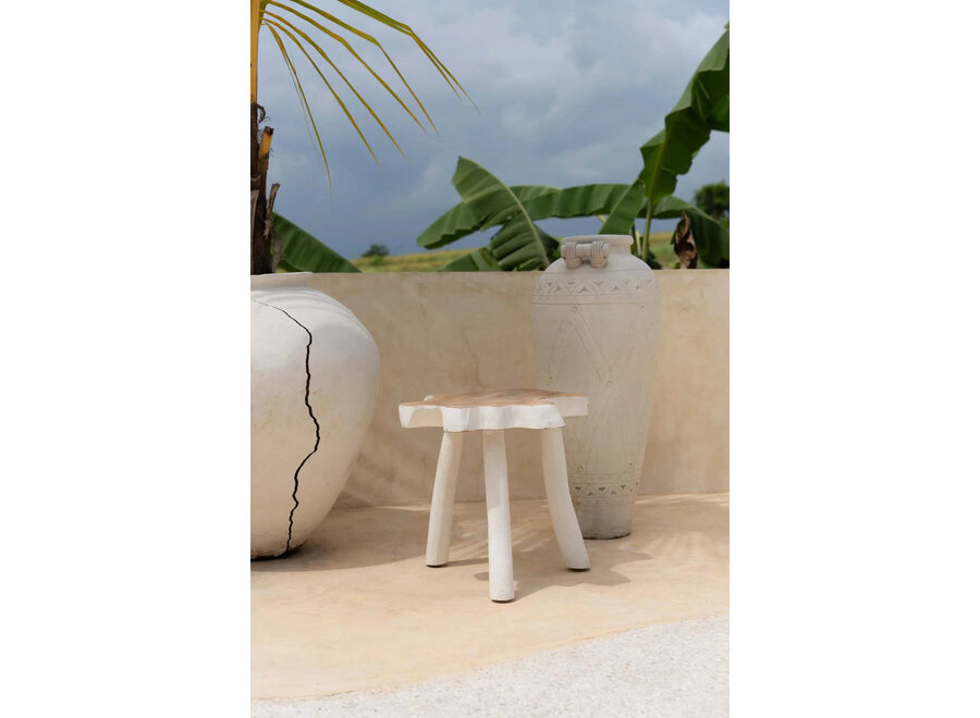 The Organic Side Table - Natural White