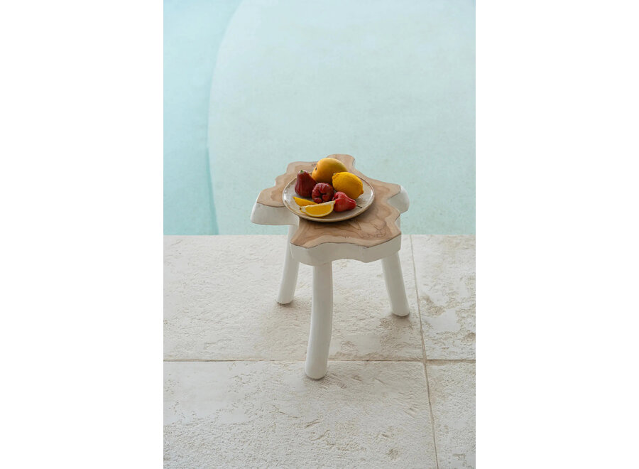 The Organic Side Table - Natural White