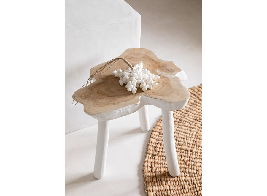The Organic Side Table - Natural White