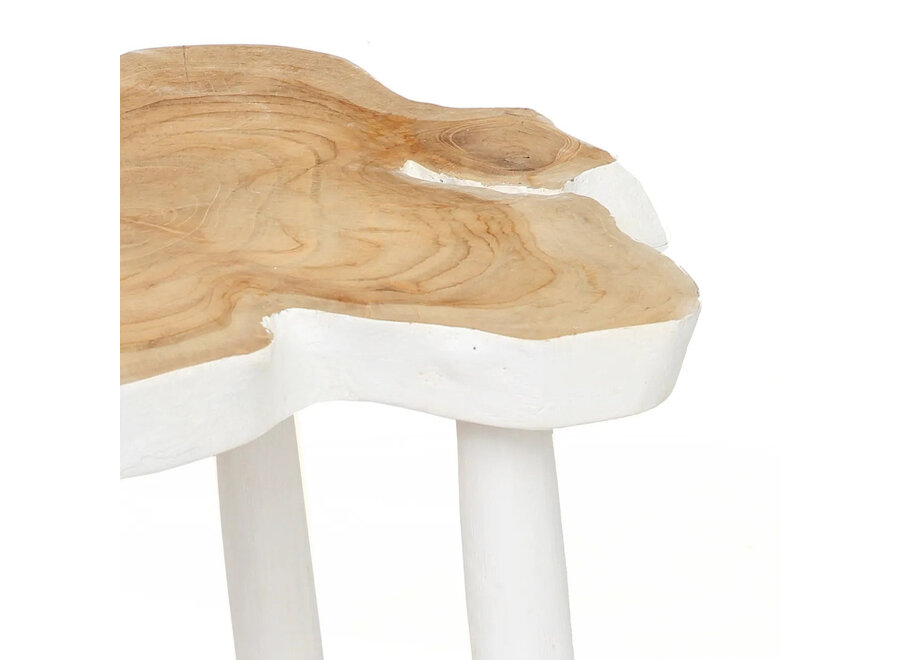 The Organic Side Table - Natural White
