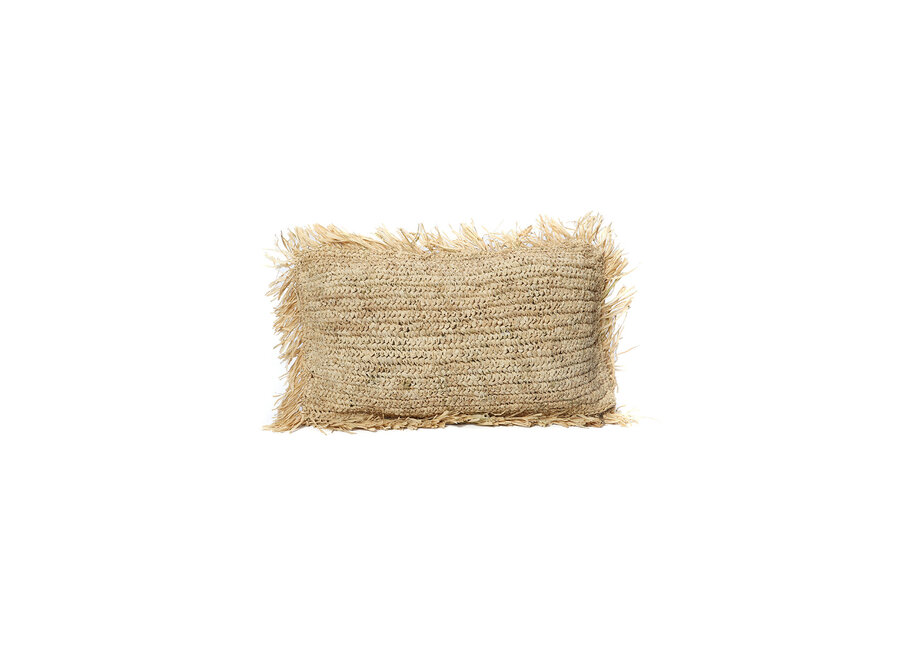 The Raffia Cushion Cover Rectangular - Natural - 30x50