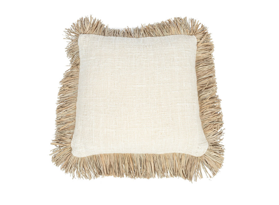 De Saint Tropez Kussenhoes - Naturel Wit - 60x60