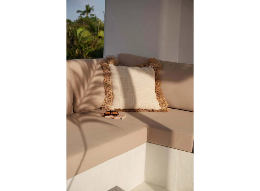 La Housse De Coussin Saint Tropez - Blanc Naturel - 60x60