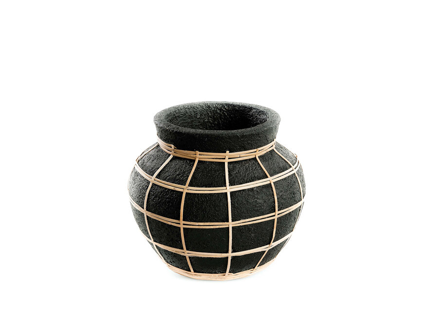 Il Vaso Belly - Nero Naturale - S