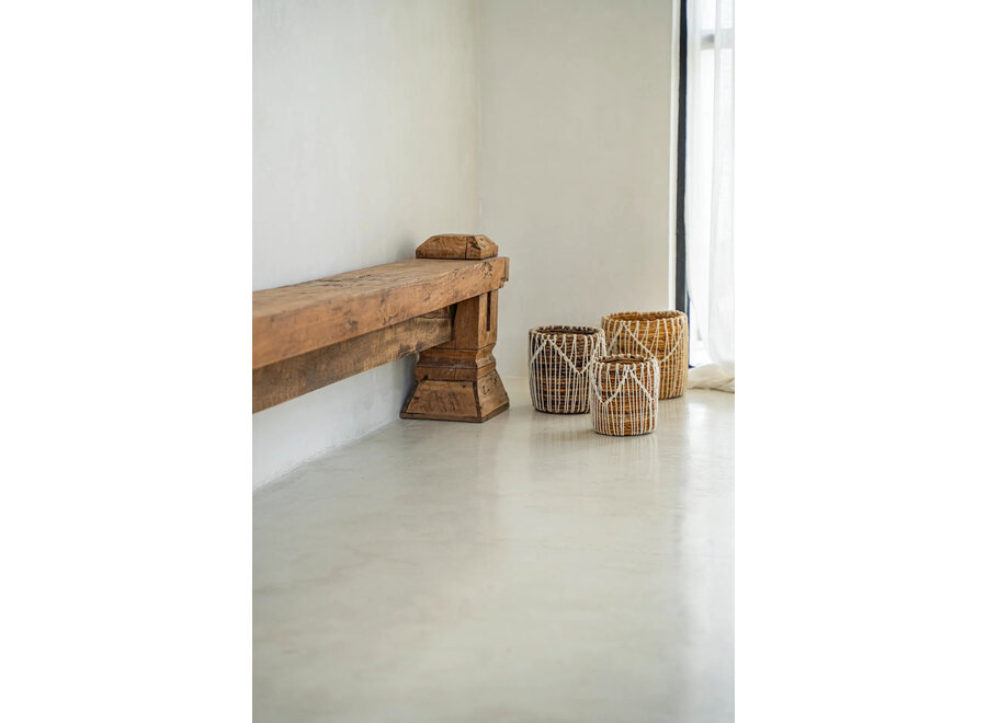 The Macra-mazing Basket - Natural White - S