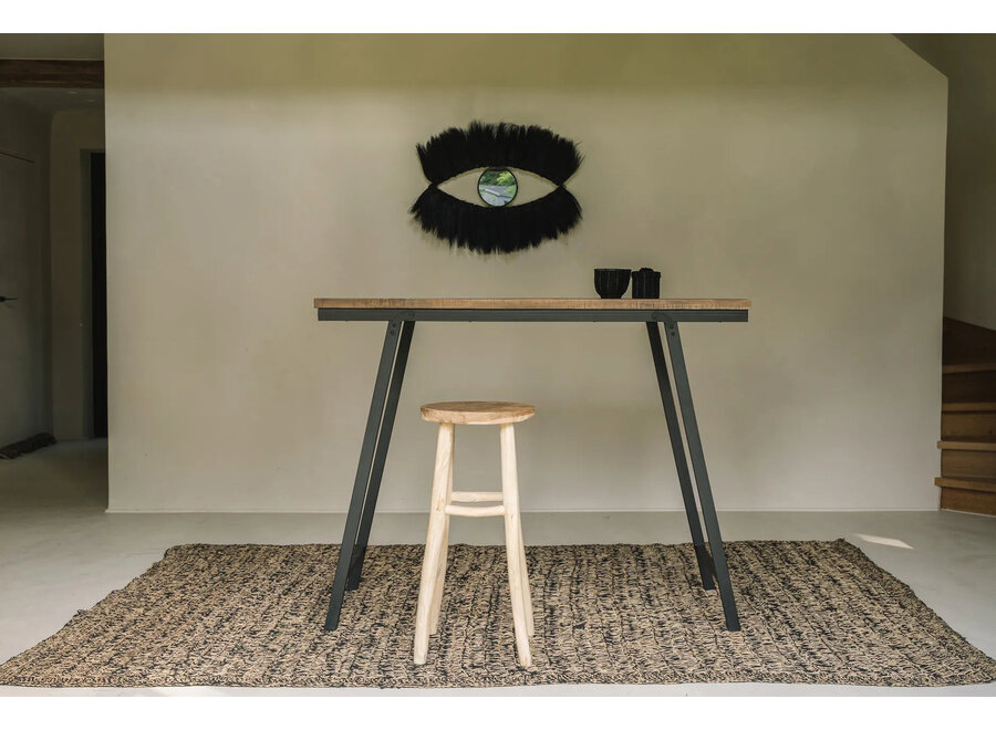 Het Seagrass Tapijt - Naturel Zwart - 200x300