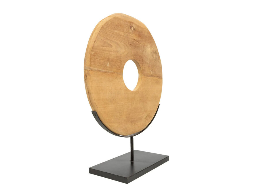 Il Grande Disco In Teak Su Supporto