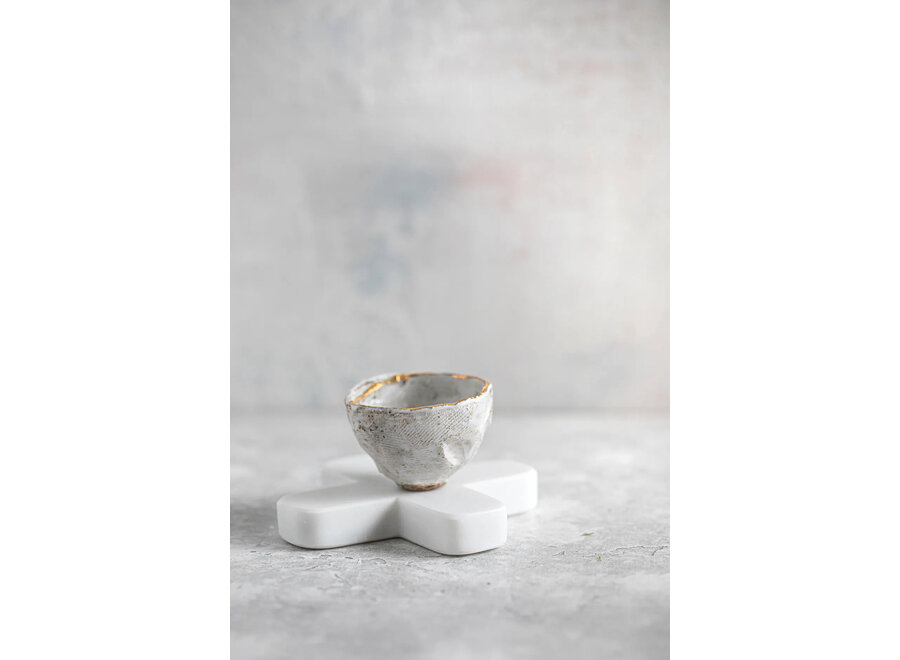 Le Dessous-De-Plat En Marbre - Blanc