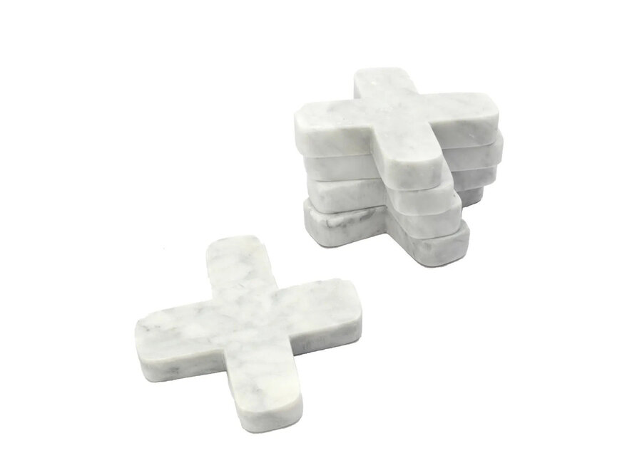 Posavasos De Mármol - Blanco