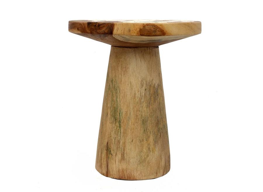 La Mesa Auxiliar Cónica De Madera - Natural - 50