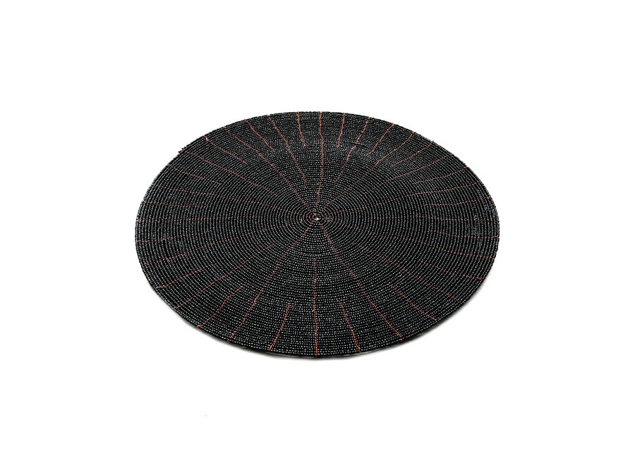 Das Beaded Platzdeckchen - Schwarz