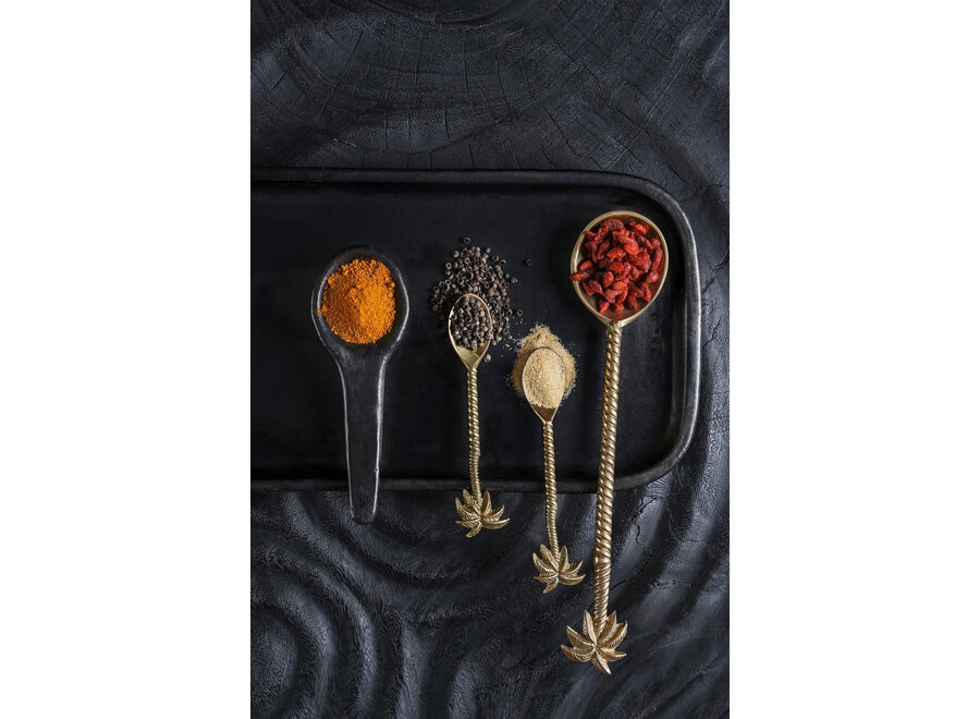 The Palm Tree Salad Spoon - Gold