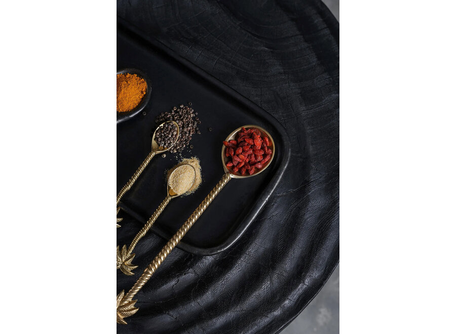 The Palm Tree Salad Spoon - Gold
