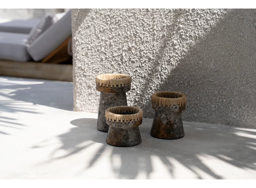 Il Portacandele Pretty - Grigio Antico - L