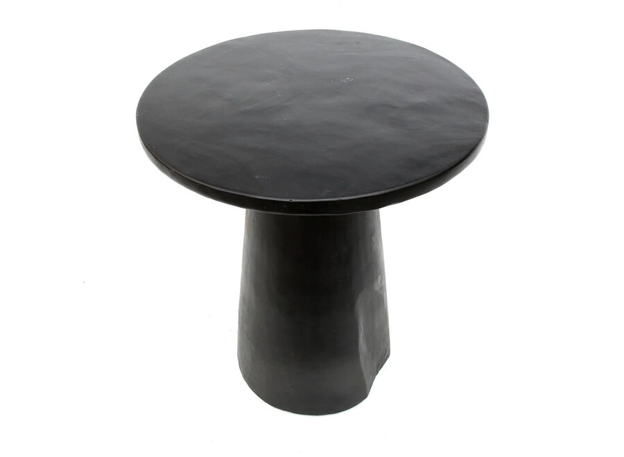 The Timber Conic Side Table - Black - 50