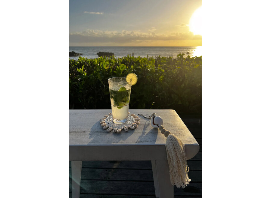 Le Sous-Verre Seagrass Shell - Blanc