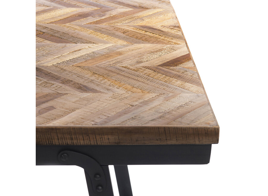 Der Herringbone Konsolentisch - Natur