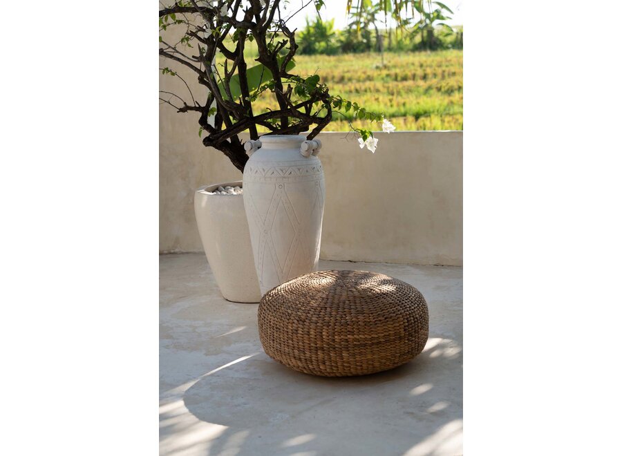 The Hyacinth Pouffe - Natural - M