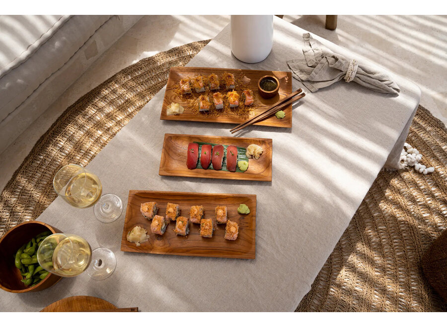 Il Piatto Sushi Teak Root - M
