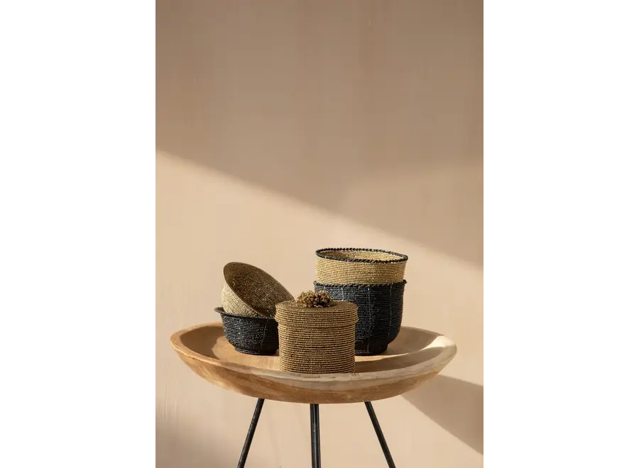 The Beaded Candy Bowl - Black - M