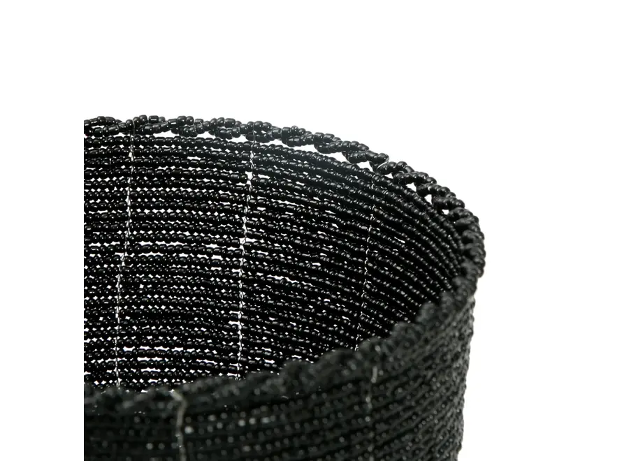 El Beaded Cuenco de Dulces - Negro - M