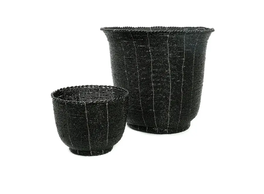 La Beaded Ciotola per Caramelle - Nera - M