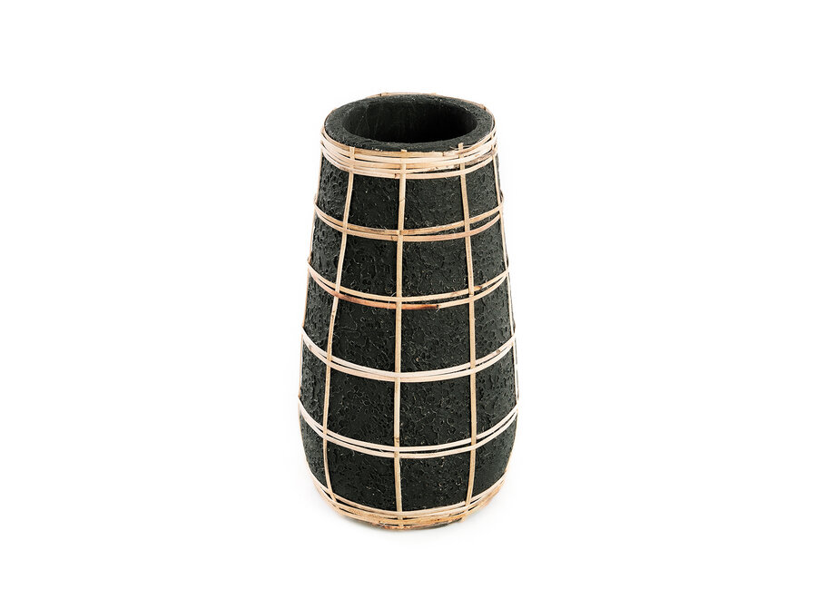 Die Cutie Vase - Schwarz Natur - M
