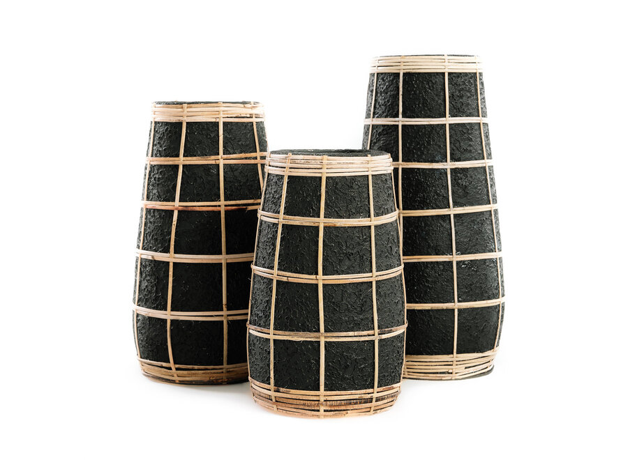 Le Vase Cutie - Noir Naturel - M