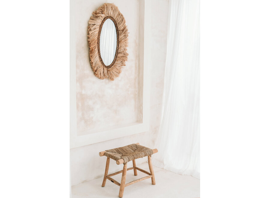 Le Tabouret Porto Seagrass- Naturel - M