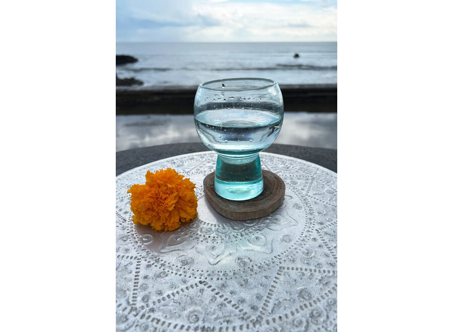 El Posavasos Boho De Raíz De Teca