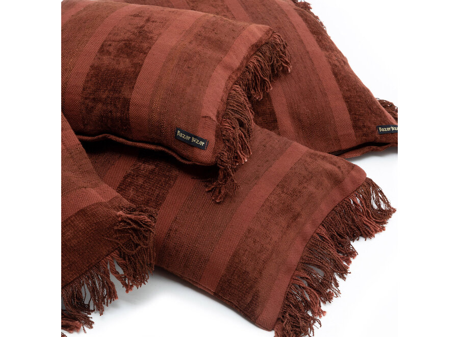 Der Oh My Gee Kissenbezug - Bordeaux Samt - 60x60