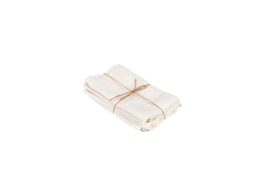 The Linen Napkin - White - Set of 4
