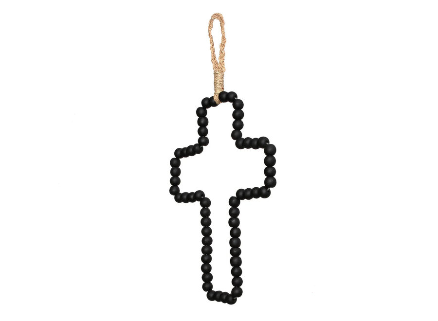 Das Holzkreuz Zum Aufhängen - Schwarz