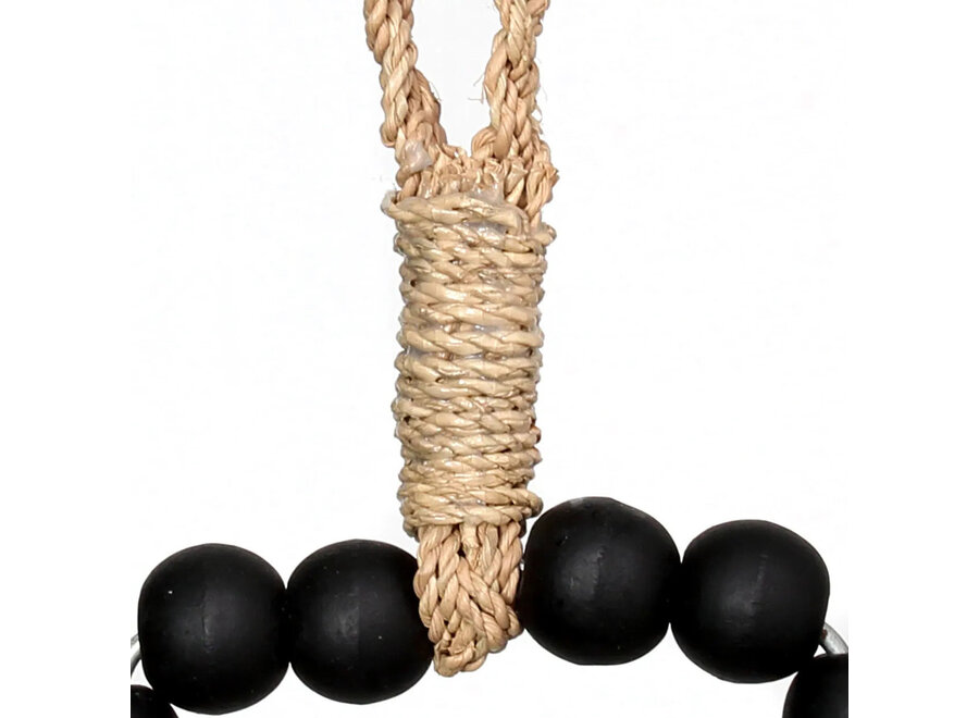 Het Houten Kruis Hangdecoratie - Zwart